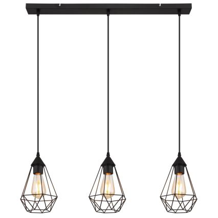 Globo - Suspension filaire 3xE27/60W/230V