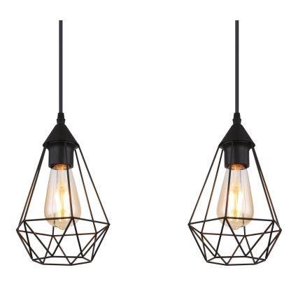 Globo - Suspension filaire 3xE27/60W/230V