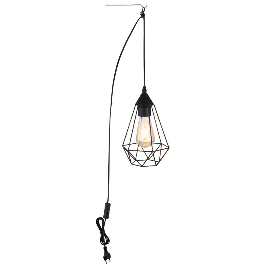 Globo - Suspension à brancher sur prise 1xE27/60W/230V
