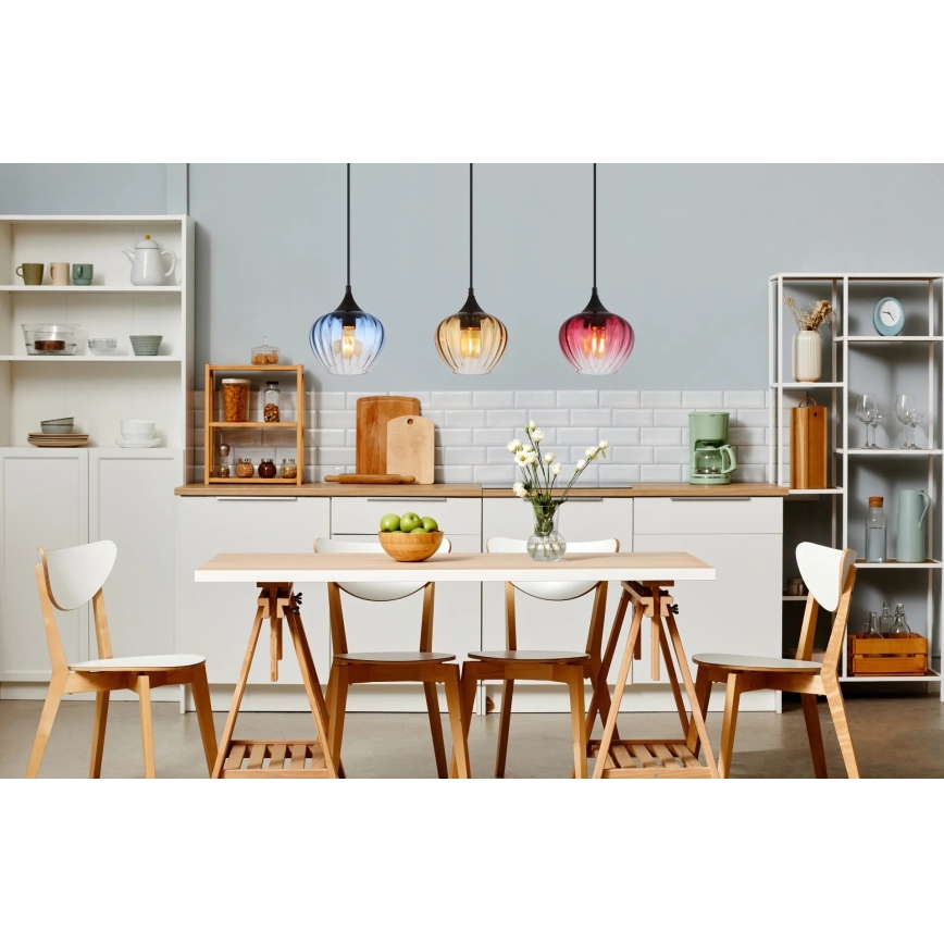 Globo - Lampadario a sospensione con filo 3xE27/60W/230V