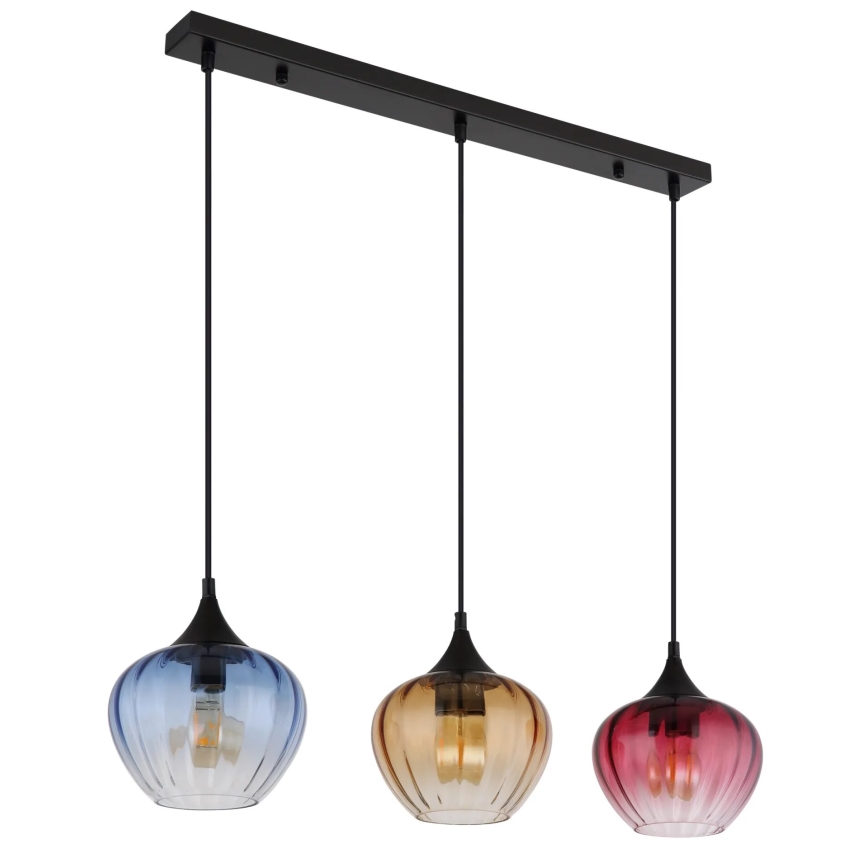 Globo - Lampadario a sospensione con filo 3xE27/60W/230V