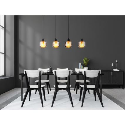 Globo - Lampadario a sospensione con filo 4xE27/25W/230V