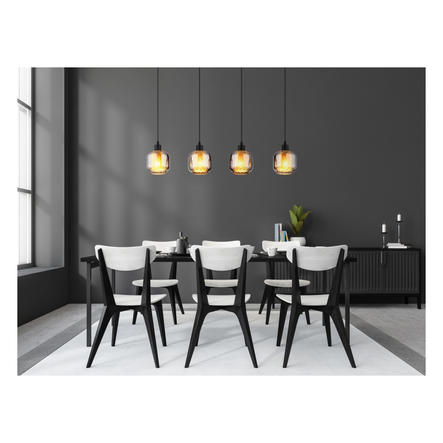 Globo - Lampadario a sospensione con filo 4xE27/25W/230V