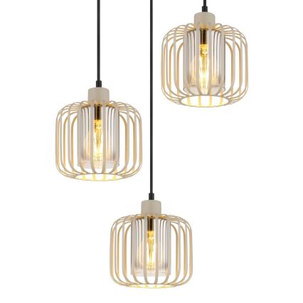 Globo - Lampadario a sospensione con cavo 3xE27/40W/230V