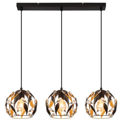 Globo - Suspension filaire 3xE27/40W/230V