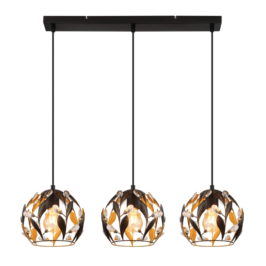 Globo - Suspension filaire 3xE27/40W/230V