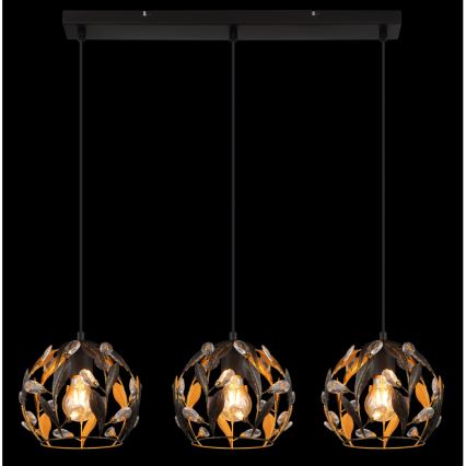 Globo - Suspension filaire 3xE27/40W/230V