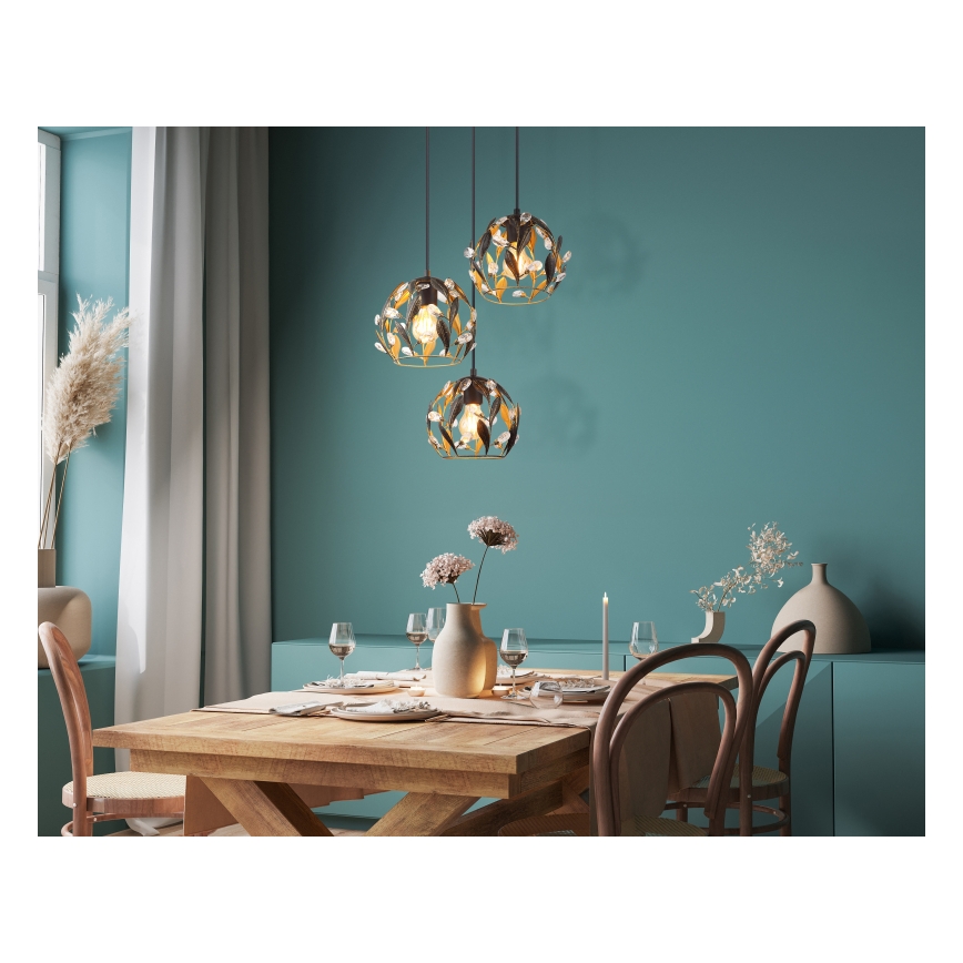 Globo - Suspension filaire 3xE27/40W/230V d. 41 cm