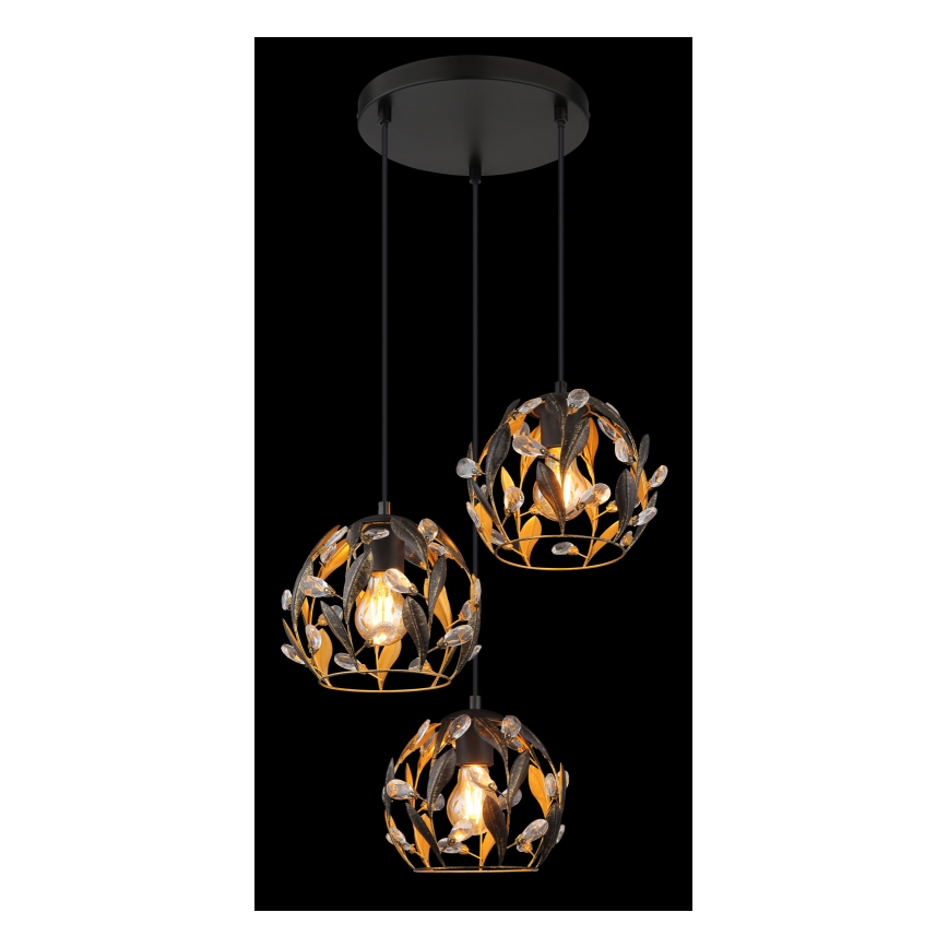 Globo - Suspension filaire 3xE27/40W/230V d. 41 cm