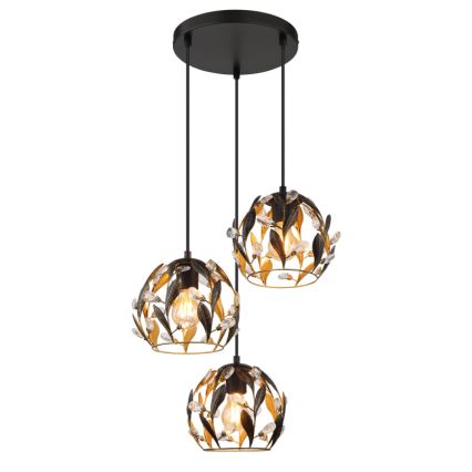 Globo - Suspension filaire 3xE27/40W/230V d. 41 cm