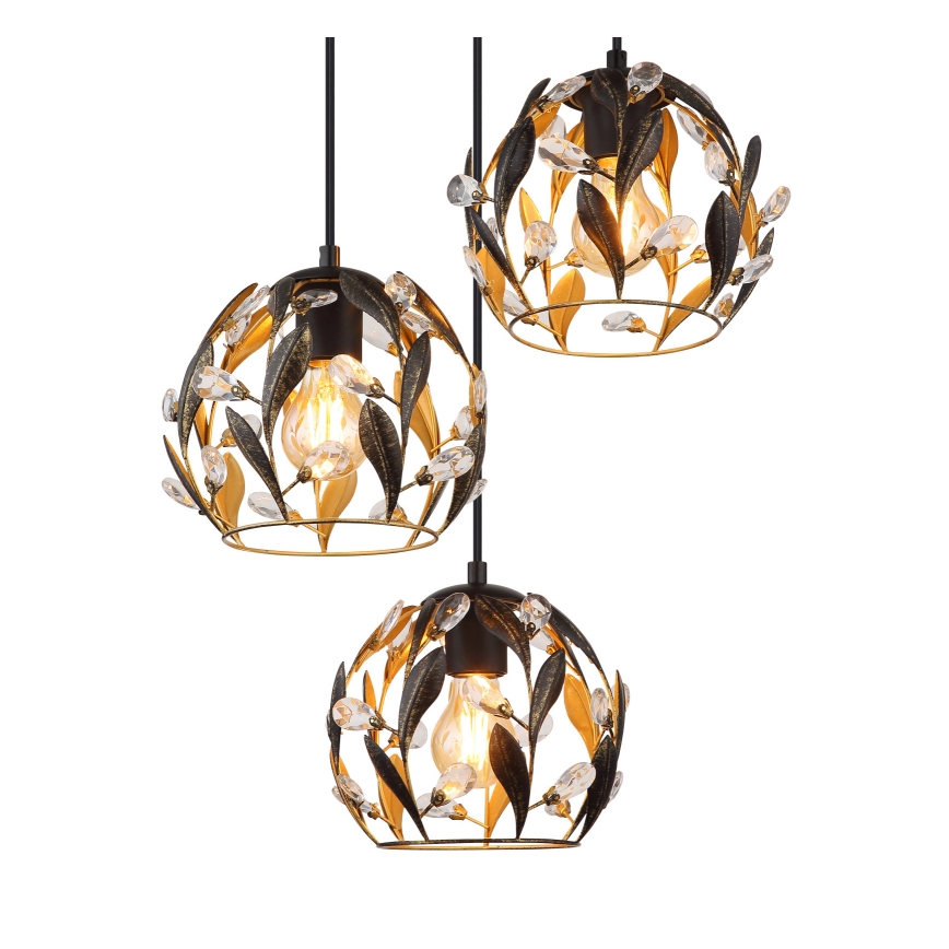 Globo - Suspension filaire 3xE27/40W/230V d. 41 cm