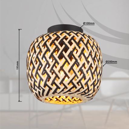 Globo 15766D - Plafonnier COLLY 1xE27/15W/230V