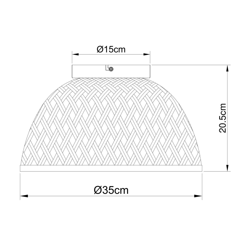 Globo - Plafonnier 1xE27/15W/230V bambou