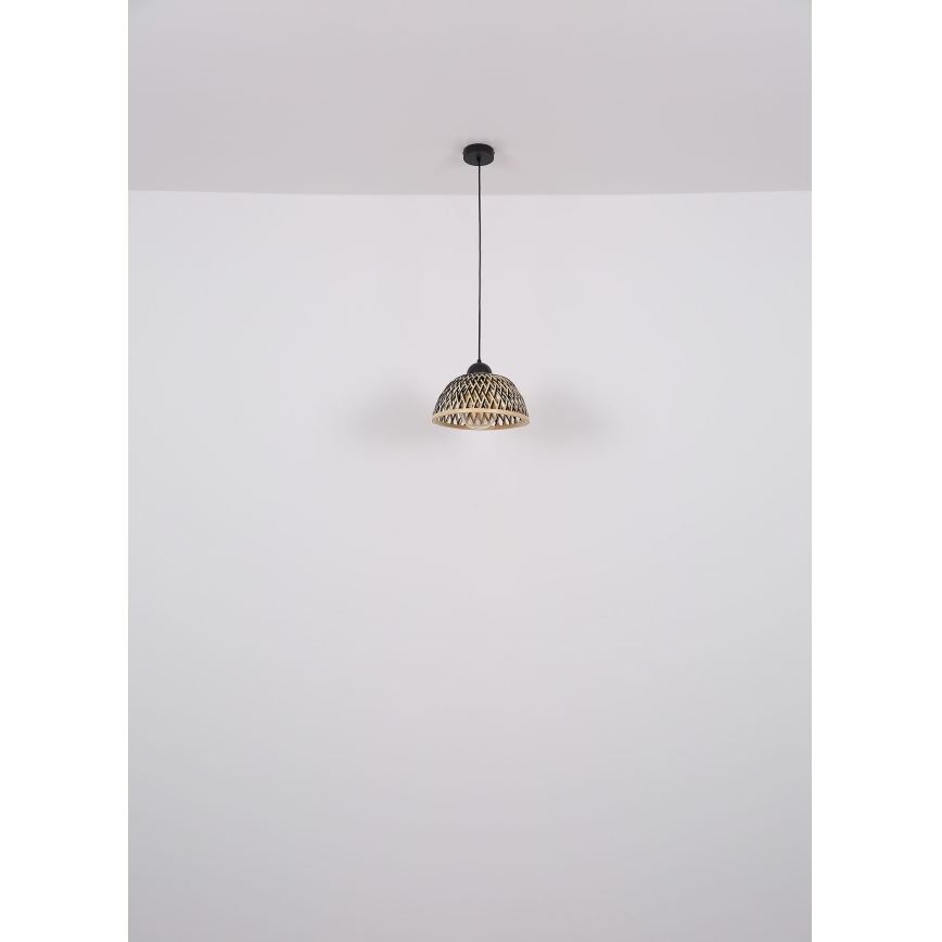 Globo - Hängeleuchte an Schnur 1xE27/15W/230V Bambus