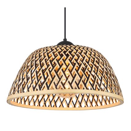 Globo - Lampadario a sospensione con filo 1xE27/15W/230V bambù