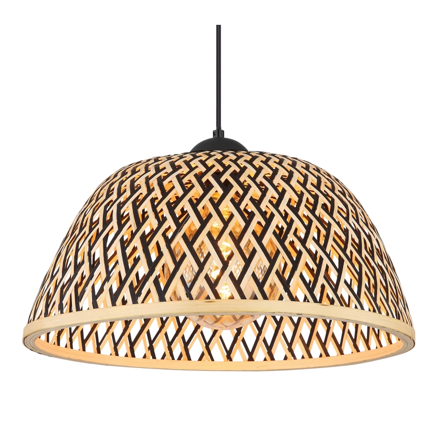 Globo - Lampadario a sospensione con filo 1xE27/15W/230V bambù