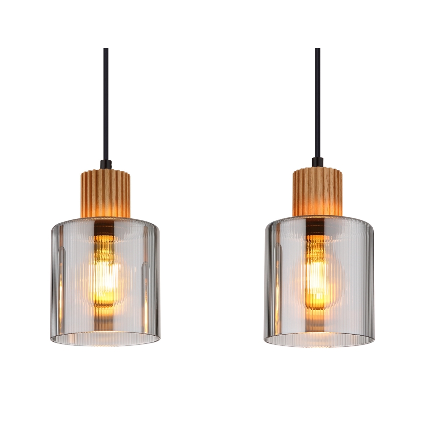 Globo - Suspension sur câble 3xE27/25W/230V