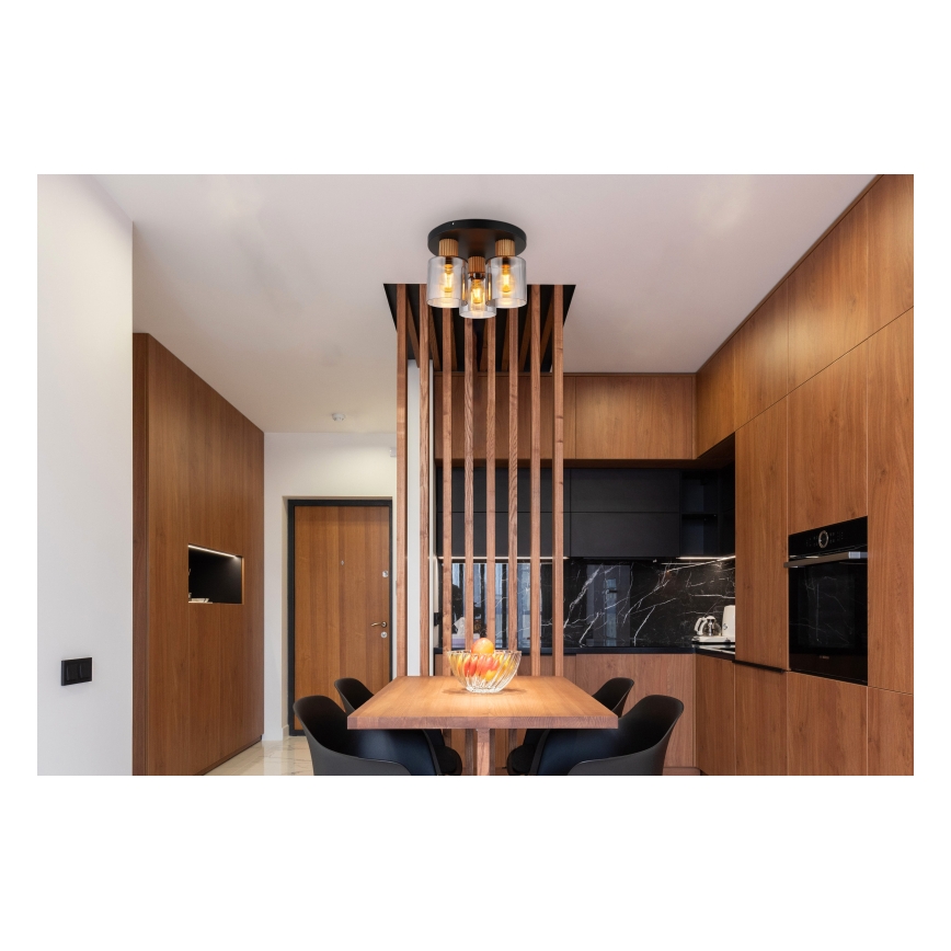 Globo - Plafoniera a soffitto 3xE27/25W/230V Ø 30 cm