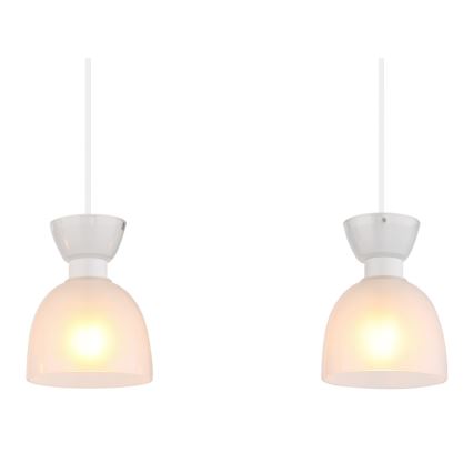 Globo - Suspension filaire 3xE14/40W/230V blanc