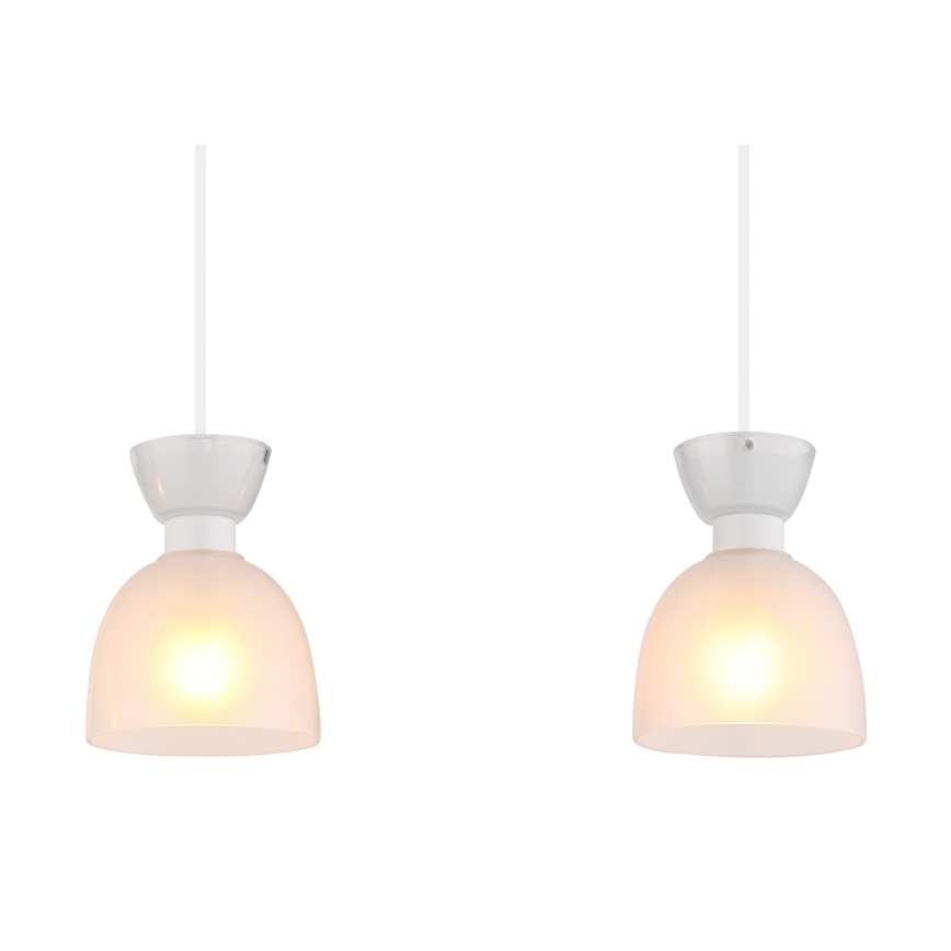 Globo - Suspension filaire 3xE14/40W/230V blanc