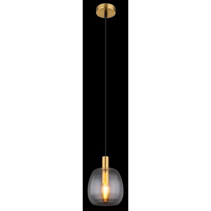 Globo - Lampadario a sospensione con filo 1xE14/40W/230V diametro 16 cm ottone