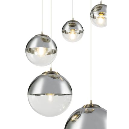 Globo - Suspension filaire 5xE27/60W/230V d. 65 cm