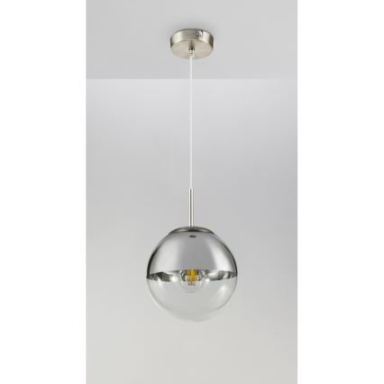 Globo - Lampadario a sospensione con filo 1xE27/40W/230V diametro 20 cm