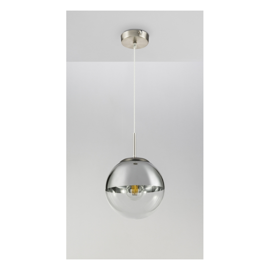 Globo - Lampadario a sospensione con filo 1xE27/40W/230V diametro 20 cm
