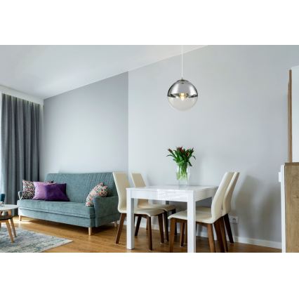 Globo - Lampadario a sospensione con filo 1xE27/40W/230V diametro 30 cm