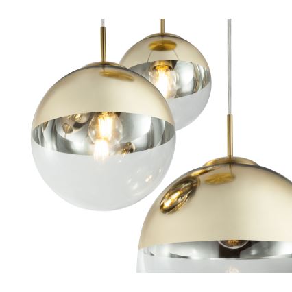Globo - Lampadario a sospensione con filo 3xE27/40W/230V diametro 51 cm