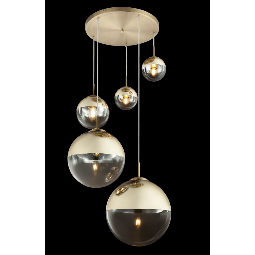 Globo - Hängeleuchte an Schnur 5xE27/40W/230V d 65 cm