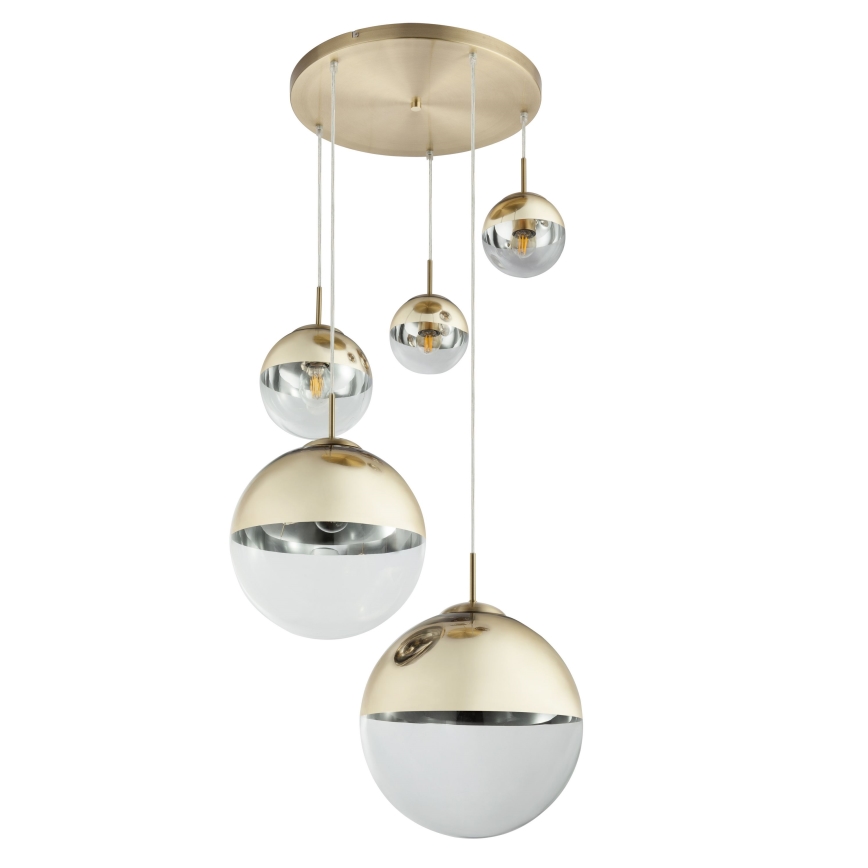 Globo - Hängeleuchte an Schnur 5xE27/40W/230V d 65 cm