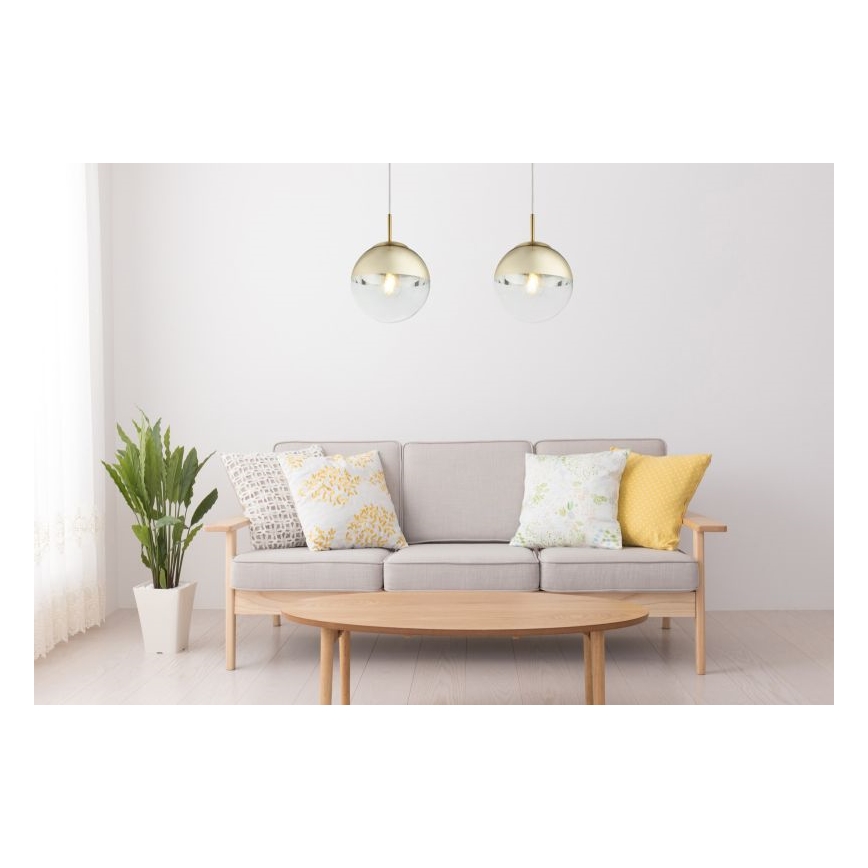 Globo - Lampadario a sospensione con filo 1xE27/40W/230V diametro 20 cm