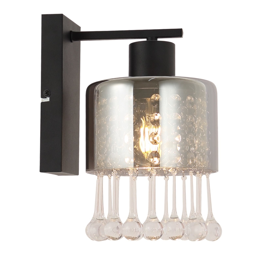 Globo - Wandleuchte 1xE27/60W/230V schwarz