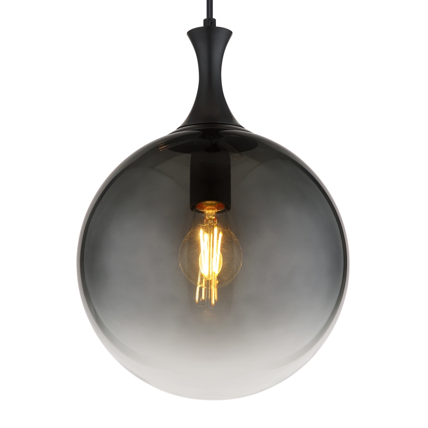 Globo - Hängeleuchte 1xE27/10W/230V d 25 cm schwarz