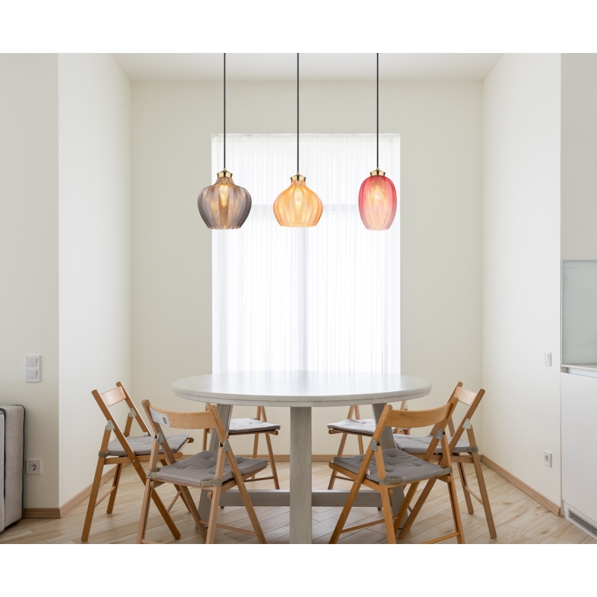 Globo - Lampadario su cavo 3xE27/60W/230V