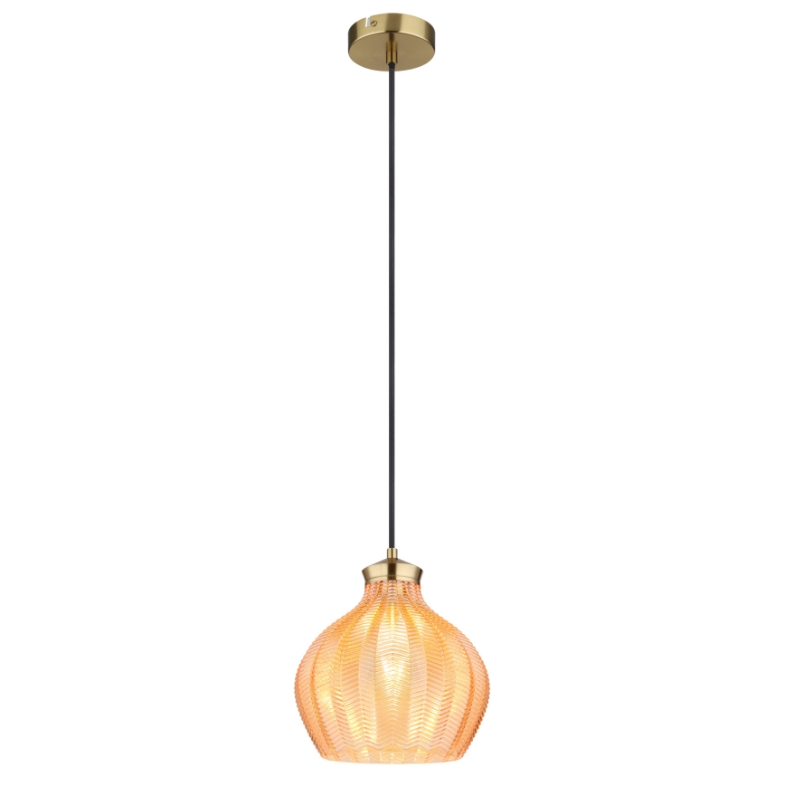 Globo - Lustre sur câble 1xE27/60W/230V Ø 22 cm doré
