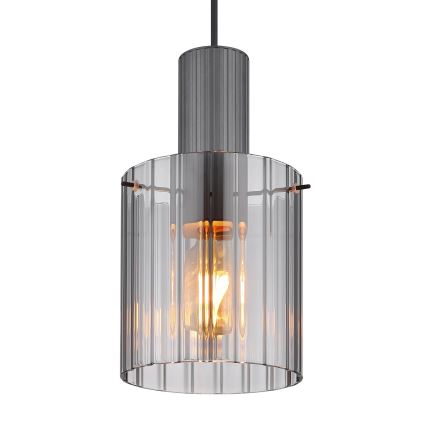 Globo - Hängeleuchte 1xE27/40W/230V d 18 cm grau