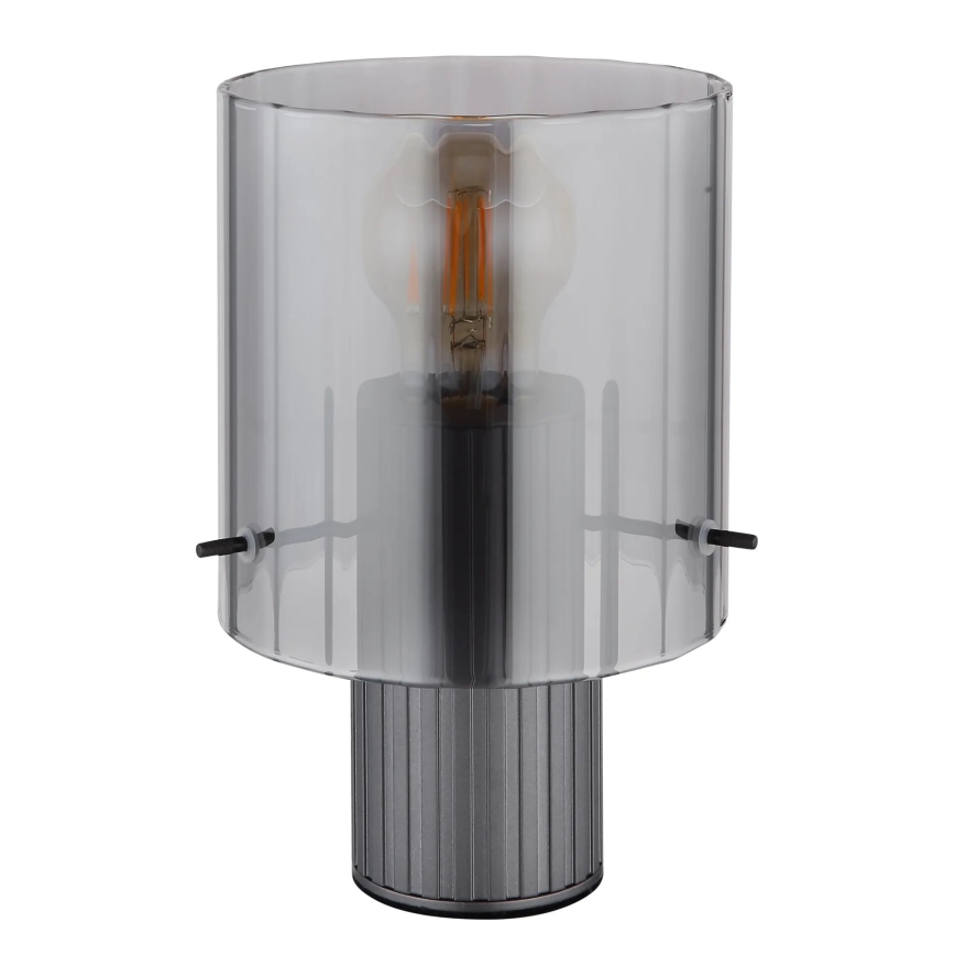 Globo - Lampe de table 1xE27/40W/230V d. 14 cm gris