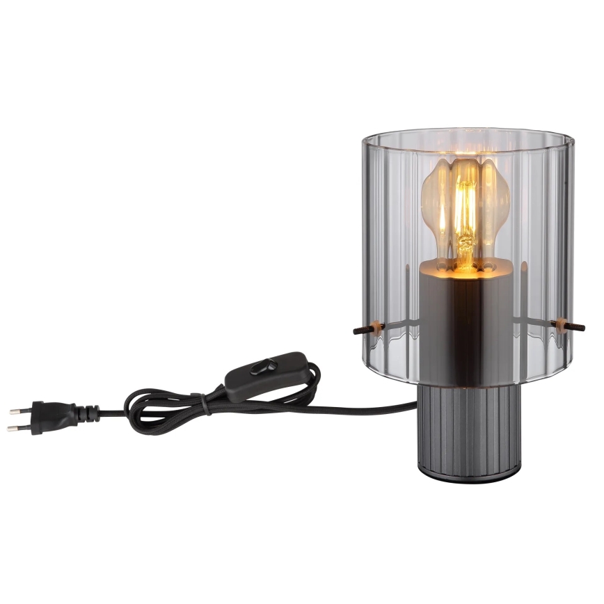 Globo - Lampe de table 1xE27/40W/230V d. 14 cm gris