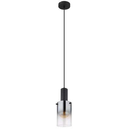 Globo - Lampadario a sospensione con filo 1xE27/40W/230V diametro 12,5 cm nero