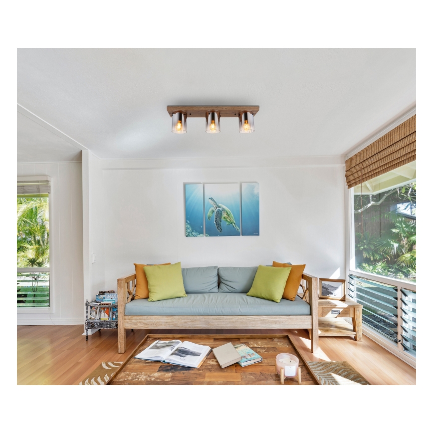 Globo - Plafoniera 3xE27/40W/230V