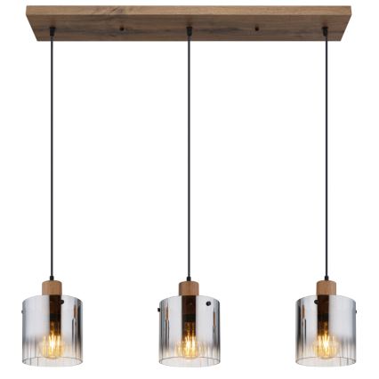 Globo - Suspension sur câble 3xE27/60W/230V