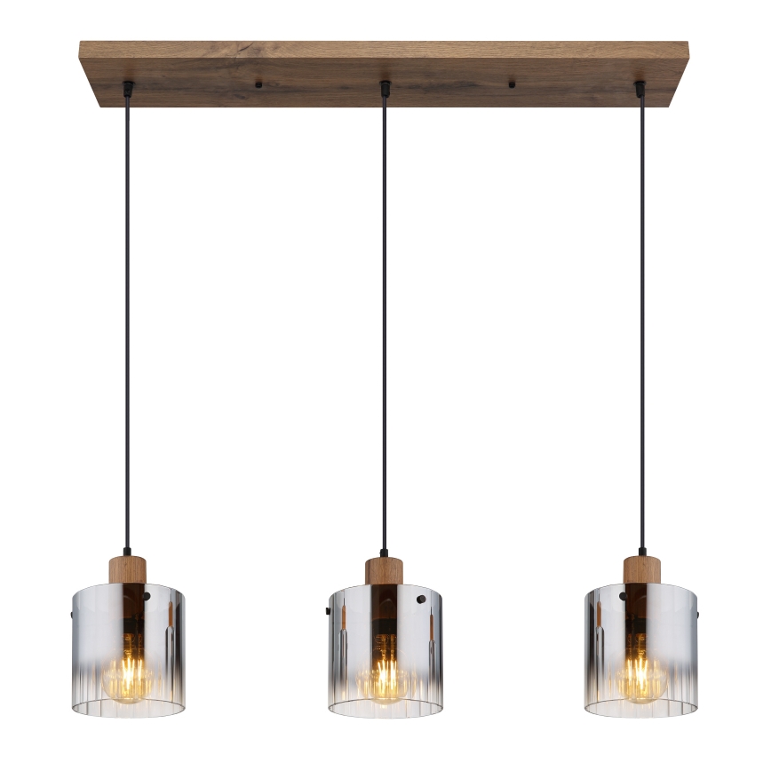 Globo - Suspension sur câble 3xE27/60W/230V