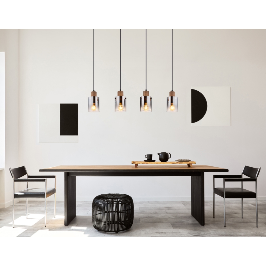 Globo - Lampadario sospeso con cavo 4xE27/40W/230V