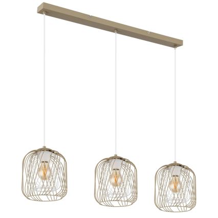 Globo - Suspension sur câble 3xE27/40W/230V