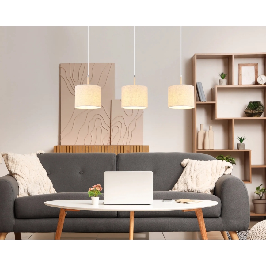 Globo - Lampadario a cavo 3xE27/40W/230V