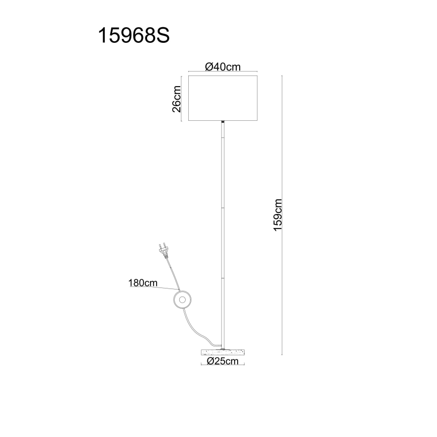 Globo - Lampada da terra 1xE27/60W/230V