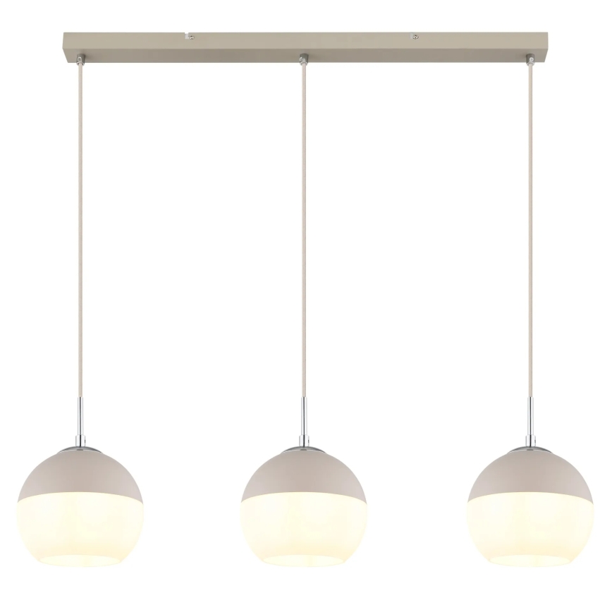Globo - Suspension sur câble 3xE27/60W/230V