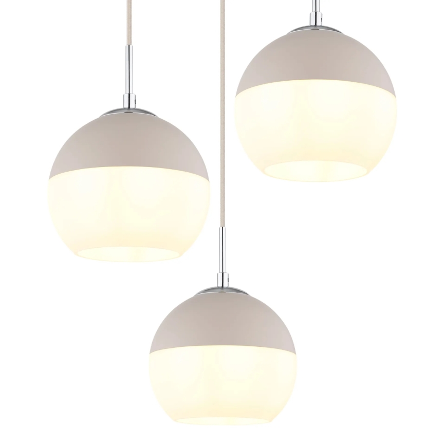 Globo - Suspension sur câble 3xE27/60W/230V